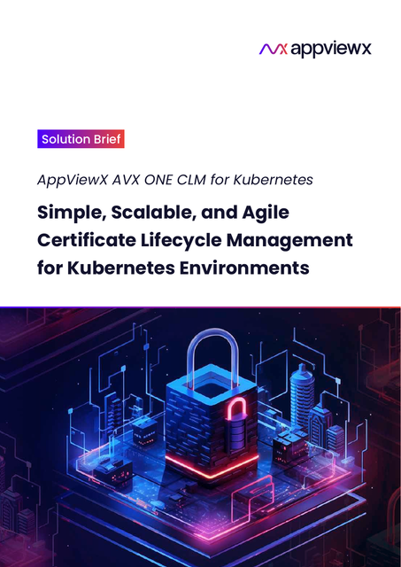 AVX ONE CLM for Kubernetes solution brief preview