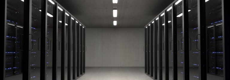 Rows of servers in a modern data center representing machine identity security